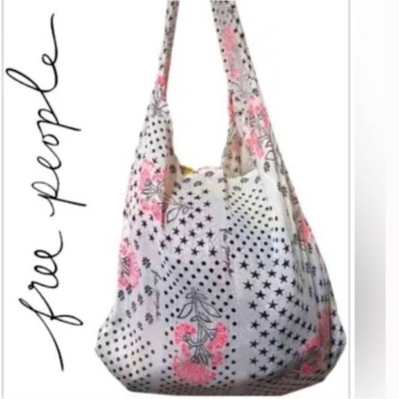 Free People Handbags - Free People White and Pink Satchel